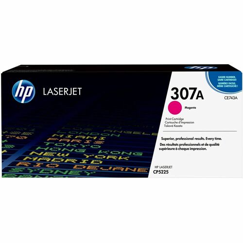 HP 307A (CE743A) 原版 激光 碳粉盒 - 单包 - 洋红 - 1 每台