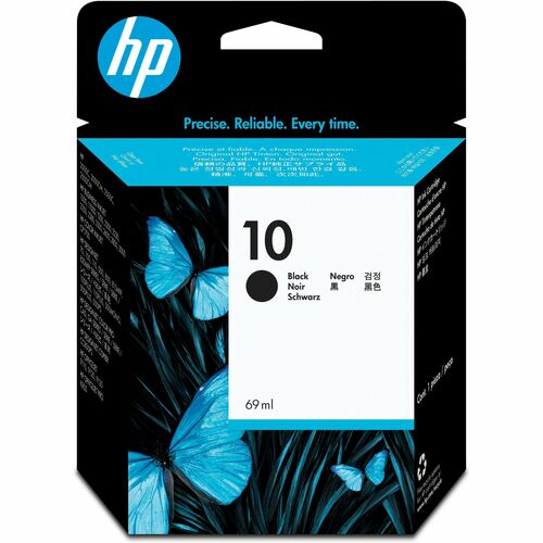 HP 10 (C4844A) 原版 喷墨 墨盒 - 单包 - 黑 - 1 每台 - 喷墨 - 1 每台
