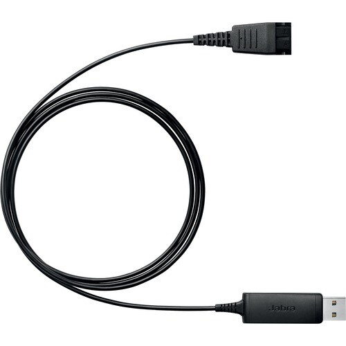 Jabra Link 230 快速断开/USB 音频电缆 - Cable for 音频设备, 耳机 - 黑