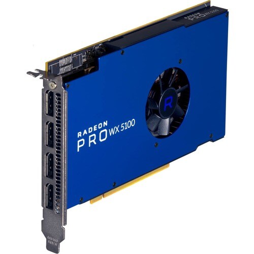 AMD Radeon Pro WX 5100 显卡 - 8 GB GDDR5 - 全高度 - 713 MHz 核心 - 1.09 GHz 动态提速频率 - 256 位 总线宽度 - PCI Express 3.0 x16 - DP接口 - 4 