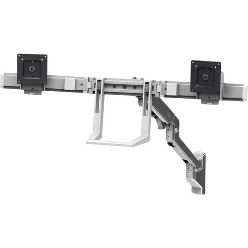 Ergotron 安装臂 用于 显示器, 电视 - 抛光铝 - 2 显示器支持 - 81.3 cm (32") 支持屏幕 - 7.94 kg 承载量 - 100 x 100, 75 x 75