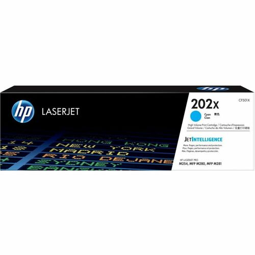 HP 202X 原版 高 产出 激光 碳粉盒 - 青色 - 1 包