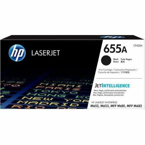 HP 655A (CF450A) 原版 激光 碳粉盒 - 黑 - 1 每台