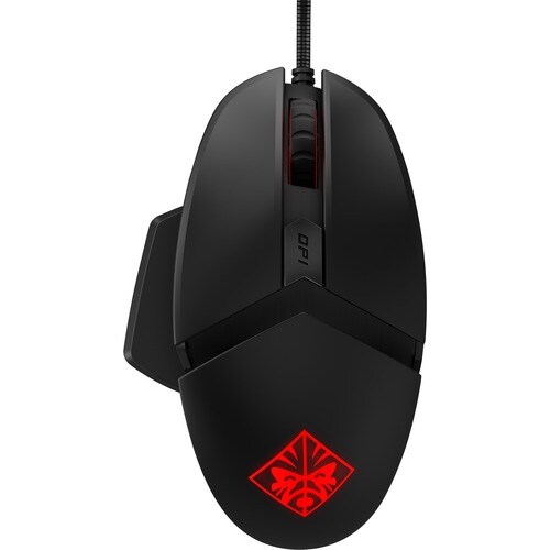 HP OMEN 鼠标 - USB - 光学机械 - 6 可编程按钮 - 黑 - 电缆 - 16000 dpi - 右旋转