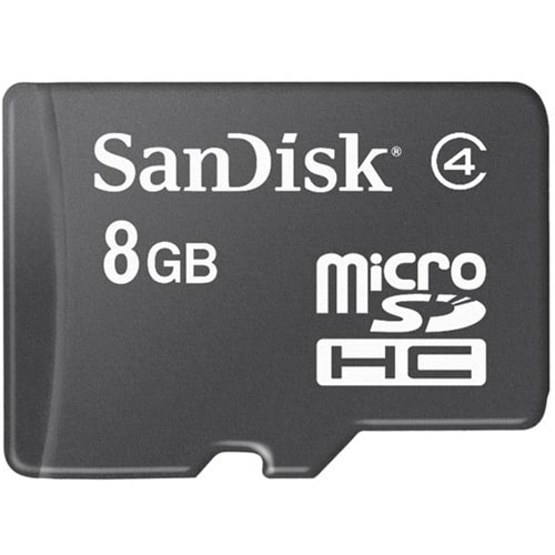SanDisk SDSDQM-008G-B35 8 GB Class 4 microSDHC - Class 4 - 1 Card