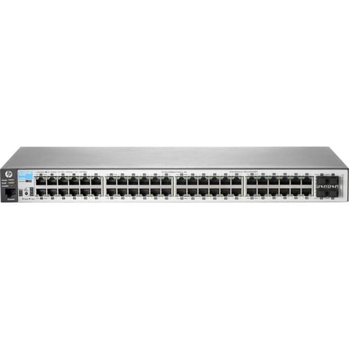 HPE 2350 2530-48G 48 Ports Manageable Ethernet Switch - 10/100/1000Base-T - 2 Layer Supported - 4 SFP Slots - 1U - Rack-mo