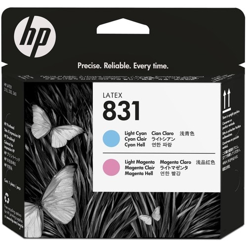 HP 831 Original Inkjet Printhead - Light Cyan, Light Magenta Pack - Inkjet