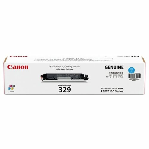 Canon Cartridge 329 Original Laser Toner Cartridge - Cyan Pack - 1000 Pages