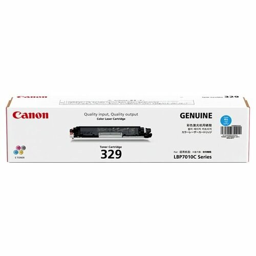 Canon Cartridge 329 Original Laser Toner Cartridge - Cyan Pack - 1000 Pages