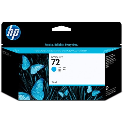 HP 72 (C9371A) Original Inkjet Ink Cartridge - Single Pack - Cyan - 1 Each - 130 mL