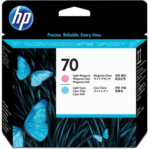 HP 70 Original Standard Yield Inkjet Printhead - Light Magenta, Light Cyan - 1 Each - Inkjet - Standard Yield - 1 Each