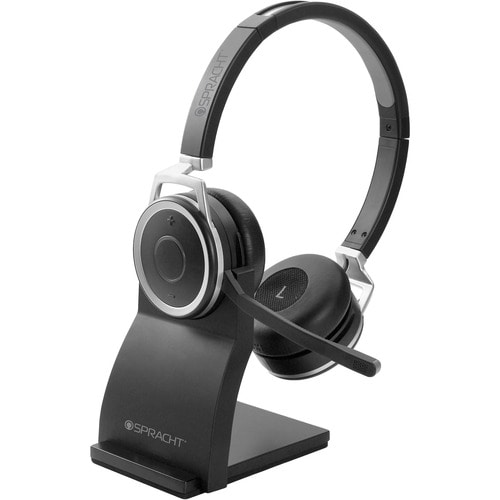 Spracht Prestige Combo Headset - USB - Wired/Wireless - Bluetooth - 33 ft - Over-the-head - Noise Cancelling Microphone - 