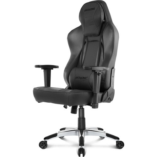 AKRACING Office Series Obsidian Computer Chair - Carbon Fiber Pleather Seat - Carbon Fiber Pleather Back - Black Steel, Me