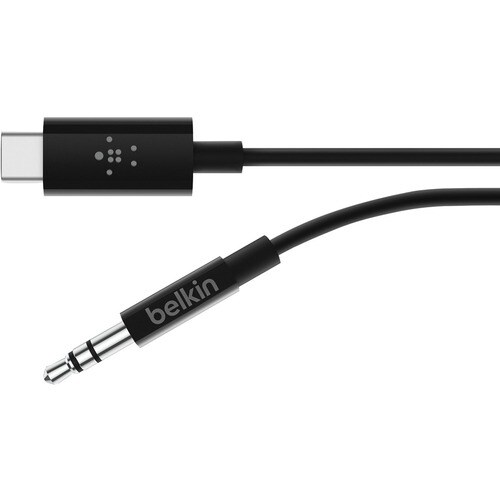Belkin Rockstar 90 cm Mini-Phone/USB-C Audiokabel - Cable for Audiogerät, Lautsprecher, Smartphone, Tablet, MacBook Air, i