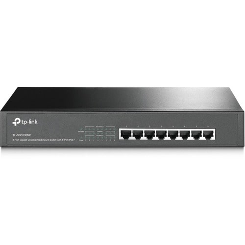 TP-Link TL-SG1008MP 8 Ports Ethernet Switch - Gigabit Ethernet - 1000Base-T - 2 Layer Supported - 9.89 W Power Consumption