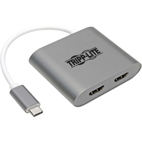 Tripp Lite series U444-06N-2H-MST HDMI/USBAudio/Video Adapter - 1 x USB Type C USB 3.1 Thunderbolt 3 Male - 2 x HDMI HDMI 