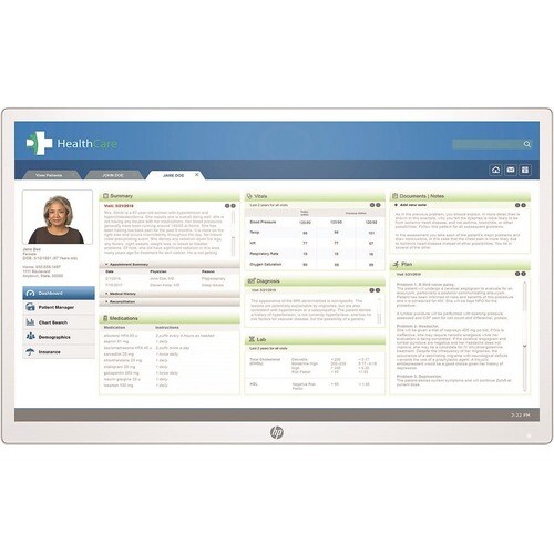 Monitor LCD HP HC271 685,8 mm (27") Class QHD - 16:9 - Bianco - 68,6 cm (27") Viewable - LED Luce posteriore - 2560 x 1440