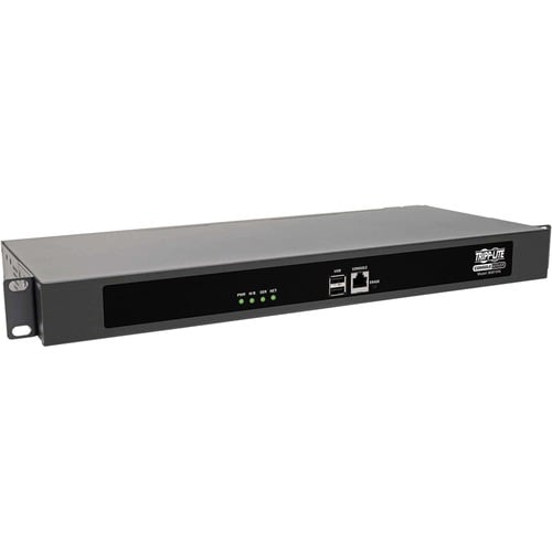 Tripp Lite by Eaton 16-Port Serial Console Server, USB Ports (2) - Dual GbE NIC, 4 Gb Flash, Desktop/1U Rack, CE, TAA - 3.