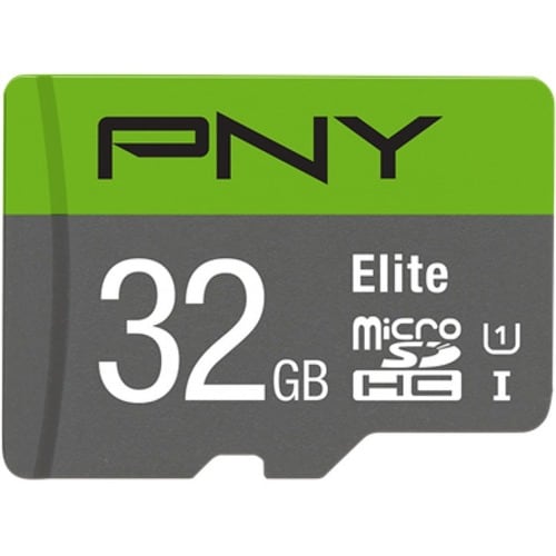Carte Micro SDHC PNY Elite - 32 Go - Classe 10/UHS-I (U1) - 100 Mo/s en Lecture
