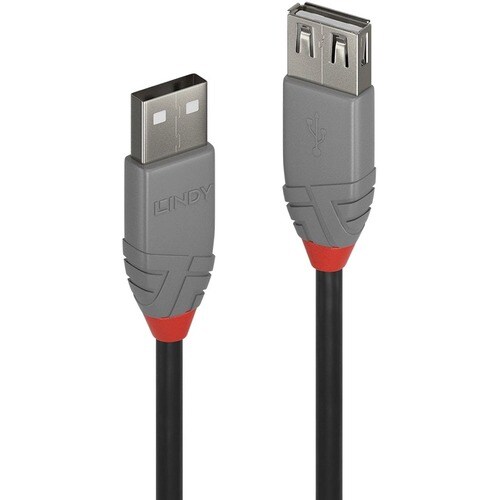 LINDY Anthra Line 3 m USB Datentransferkabel - Erster Anschluss: Anschluss 1: USB A, Stecker - 480 Mbit/s - Verlängerungsk