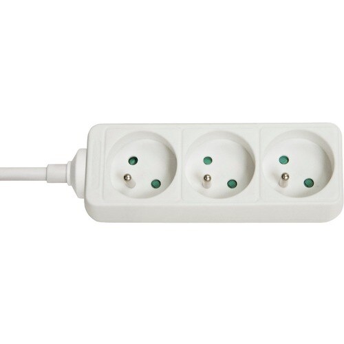 LINDY Steckdosenleiste - 3 x Schuko - 1,40 m Kabel - 3,68 kW - Weiß
