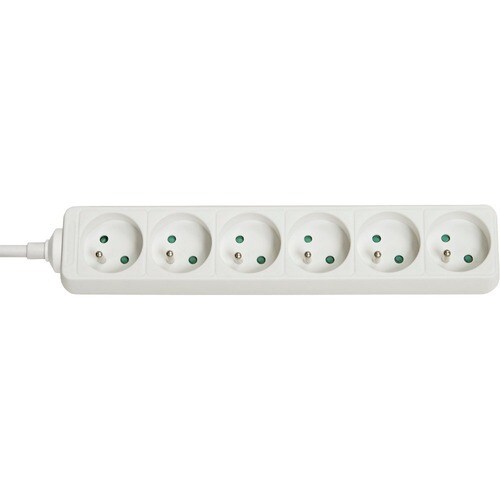 LINDY Steckdosenleiste - 6 x Schuko - 1,40 m Kabel - 3,68 kW - Weiß