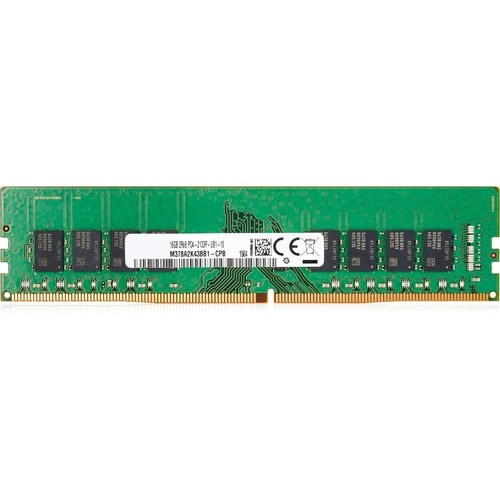 HP 16GB DDR4 SDRAM Memory Module - 16 GB (1 x 16GB) - DDR4-2666/PC4-21300 DDR4 SDRAM - 2666 MHz - ECC - Unbuffered - 288-p