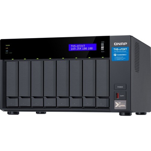 QNAP TVS-872XT-I5-16G SAN/NAS/DAS Storage System - Intel Core i5 i5-8400T Hexa-core (6 Core) 1.70 GHz - 8 x HDD Supported 