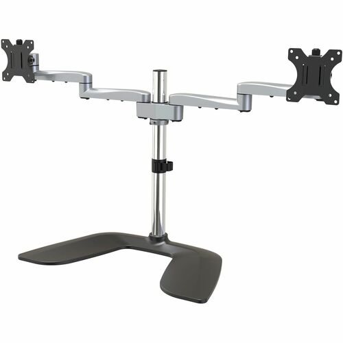 StarTech.com Dual Monitor Stand, Ergonomic Desktop Monitor Stand for up to 32"(17.6lb/8kg) VESA Displays, Free-Standing Ad