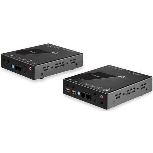 StarTech.com HDMI KVM Extender over IP Network - 4K 30Hz HDMI and USB over IP LAN or Cat5e/Cat6 Ethernet (100m/330ft) - Re