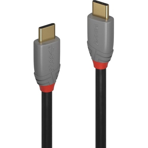 LINDY Anthra Line 50 cm USB-C Data Transfer Cable - First End: 1 x USB 3.1 Type C - Male - Second End: 1 x USB 3.1 Type C 