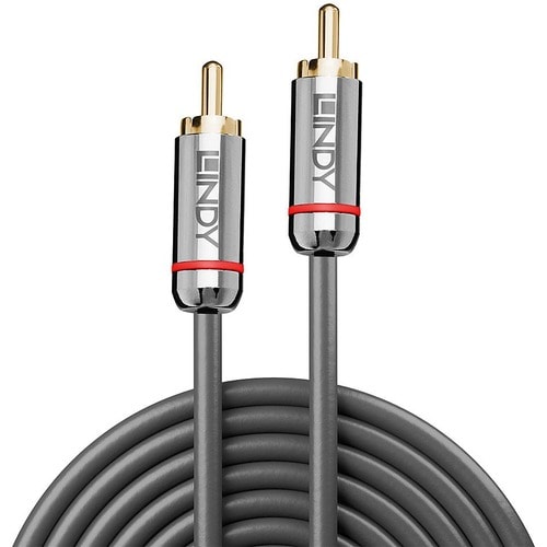 LINDY Cromo Line Coaxial Audio Cable for DVD Player, TV - First End: 1 x RCA Audio - Male - Second End: 1 x RCA Audio - Ma