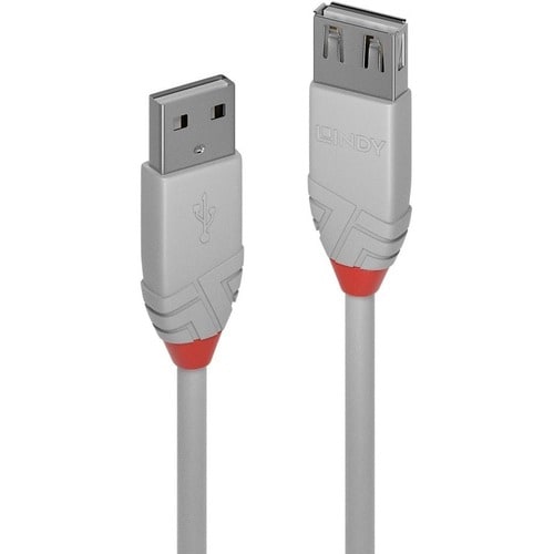 LINDY Anthra Line 20 cm USB Data Transfer Cable - First End: 1 x USB 2.0 Type A - Male - Second End: 1 x USB 2.0 Type A - 