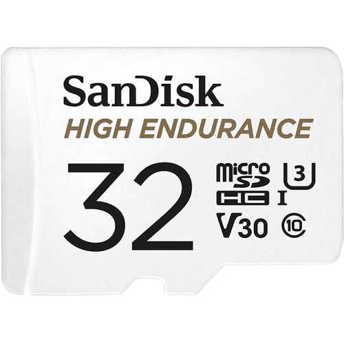 SanDisk High Endurance 32 GB Class 10/UHS-I (U3) microSDHC - 100 MB/s Read - 40 MB/s Write