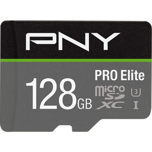 PNY PRO Elite 128 GB Class 10/UHS-I (U3) microSDXC - 100 MB/s Lesegeschwindigkeit - 90 MB/s Schreibgeschwindigkeit