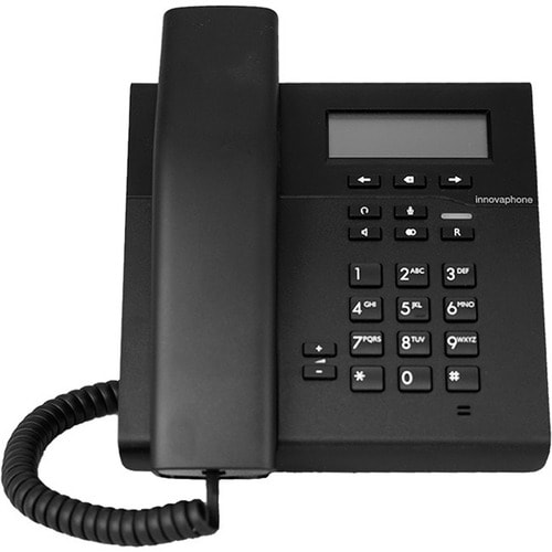innovaphone IP101 IP-Telefon - Schnurgebunden - Schnurgebunden - Desktop, Wandmontierbar - Schwarz - VoIP - 2 x Netzwerk (