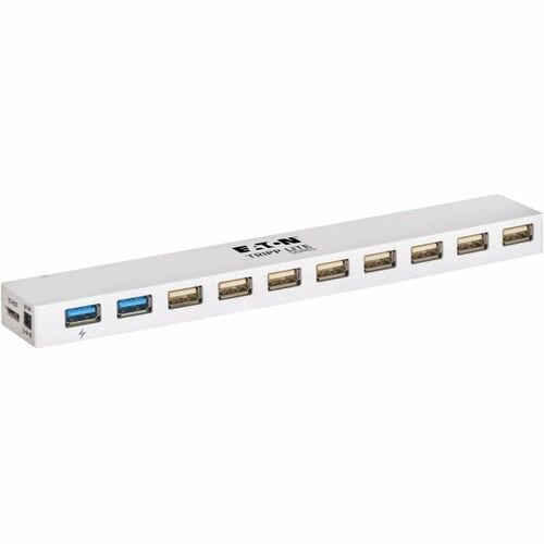 Tripp Lite USB Hub 10-Port 2 USB 3.0 / 8 USB 2.0 Ports Combo USB Charging - USB 3.0 Micro-B - External - 10 USB Port(s) - 