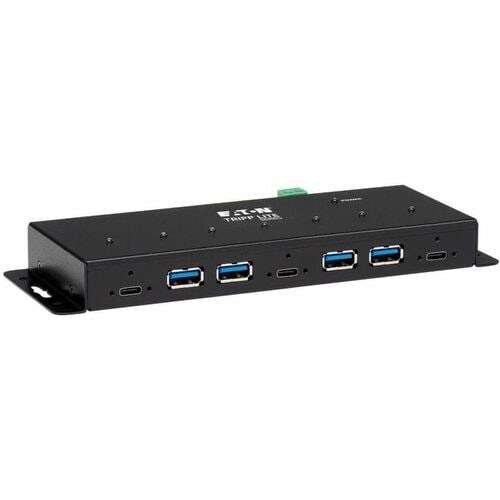 Eaton Tripp Lite Series Industrial 7-Port USB-C Hub, USB 3.x Gen 2 (10Gbps), 4x USB-A & 3x USB-C Ports, 15Kv ESD Immunity,