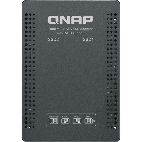 QNAP QDA-A2MAR DAS Storage System - 2 x SSD Supported - Serial ATA/600 Controller - RAID Supported - 0, 1, JBOD RAID Level