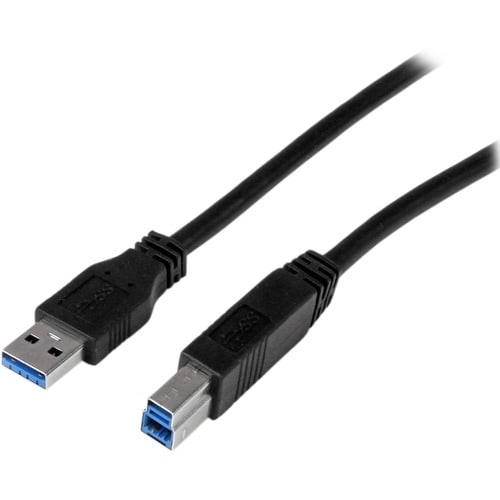 Cable Certificado 2m USB 3.0 Super Speed USB B Macho a USB A Macho Adaptador para Impresora - Negro
