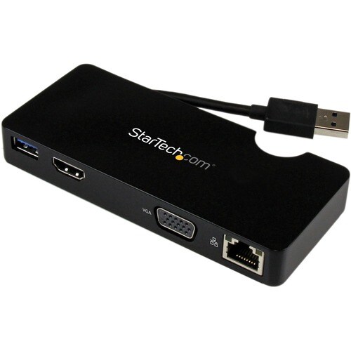 Replicador de Puertos USB 3.0 de Viajes con HDMI o VGA - Docking Station para Portatil
