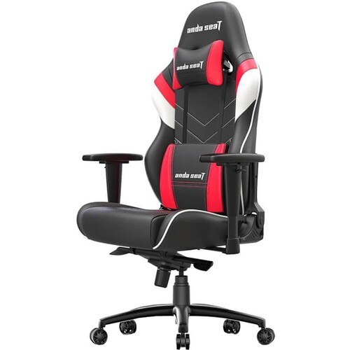 Anda Seat Assassin King Series Gaming Chair - For Gaming - Foam, Metal, Polyurethane - Black, White, Red