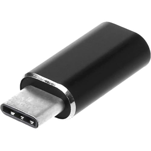 4XEM USB-C MALE TO 8 PIN FEMALE - 1 x USB Type C Male - 1 x 8-pin Lightning Proprietary Connector Female - Black