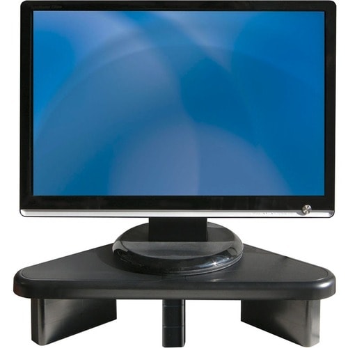 DAC MP197 Monitor Riser Corner Black - 6.8 cm Height x 51.6 cm Width - Desk - Black