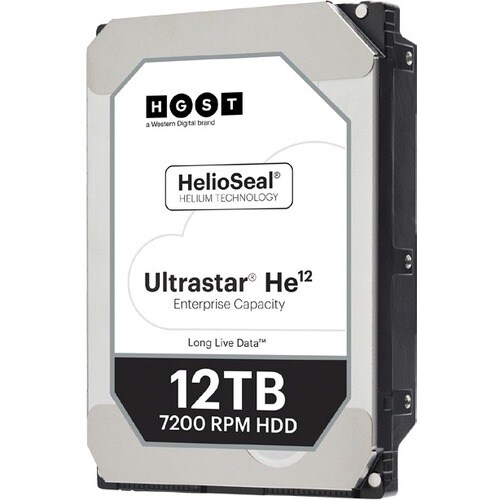 HGST Ultrastar He12 12 TB Hard Drive - Internal - SAS (12Gb/s SAS) - 3.5" Carrier - 512e Format