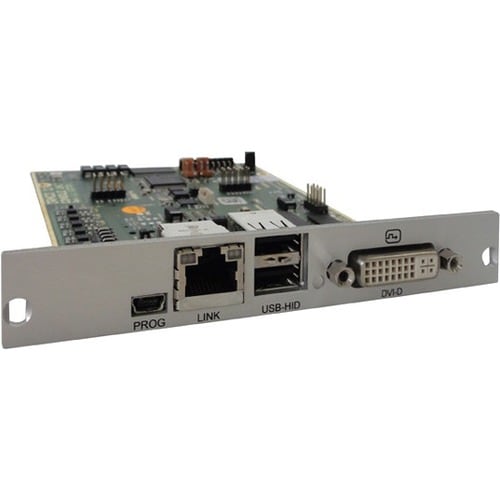 Black Box DKM FX ACX1MR-DHID-C-SHIP KVM Extender Receiver - 1 Computer(s) - 2 x Network (RJ-45) - 3 x USB - 1 x DVI - TAA 