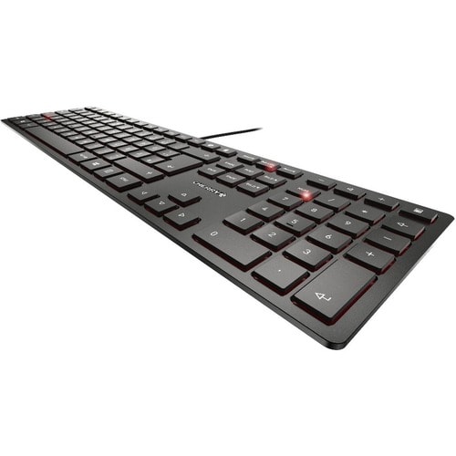 CHERRY KC 6000 SLIM Keyboard - Cable Connectivity - USB Interface - English (UK) - Black - SX Keyswitch - 105 Key(s) - Mul