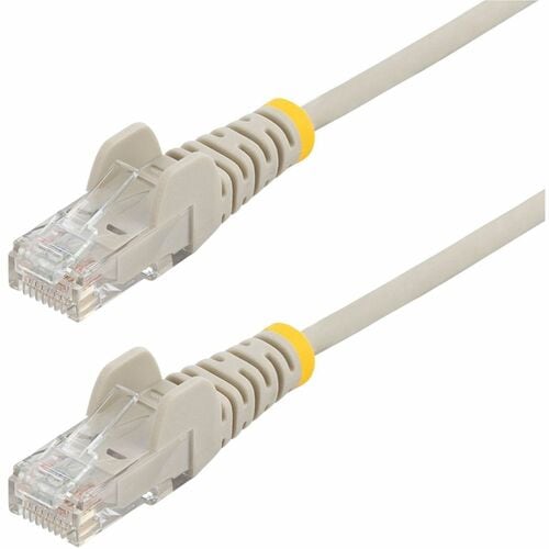 StarTech.com 1 m CAT6 Cable - Slim CAT6 Patch Cord - Grey - Snagless RJ45 Connectors - Gigabit Ethernet Cable - 28 AWG (N6