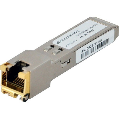 Altronix P1GCE Small Form-Factor Pluggable (SFP) Copper Transceiver - For Data Networking - 1 x RJ-45 Network LAN - Twiste