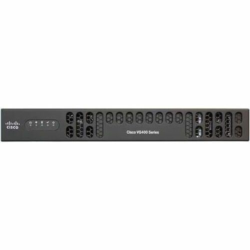 Cisco VG400-2FXS/2FXO VoIP Gateway - 2 x RJ-45 - 2 x FXS - 2 x FXO - USB - Gigabit Ethernet - 1 x Expansion Slots - Rack-m